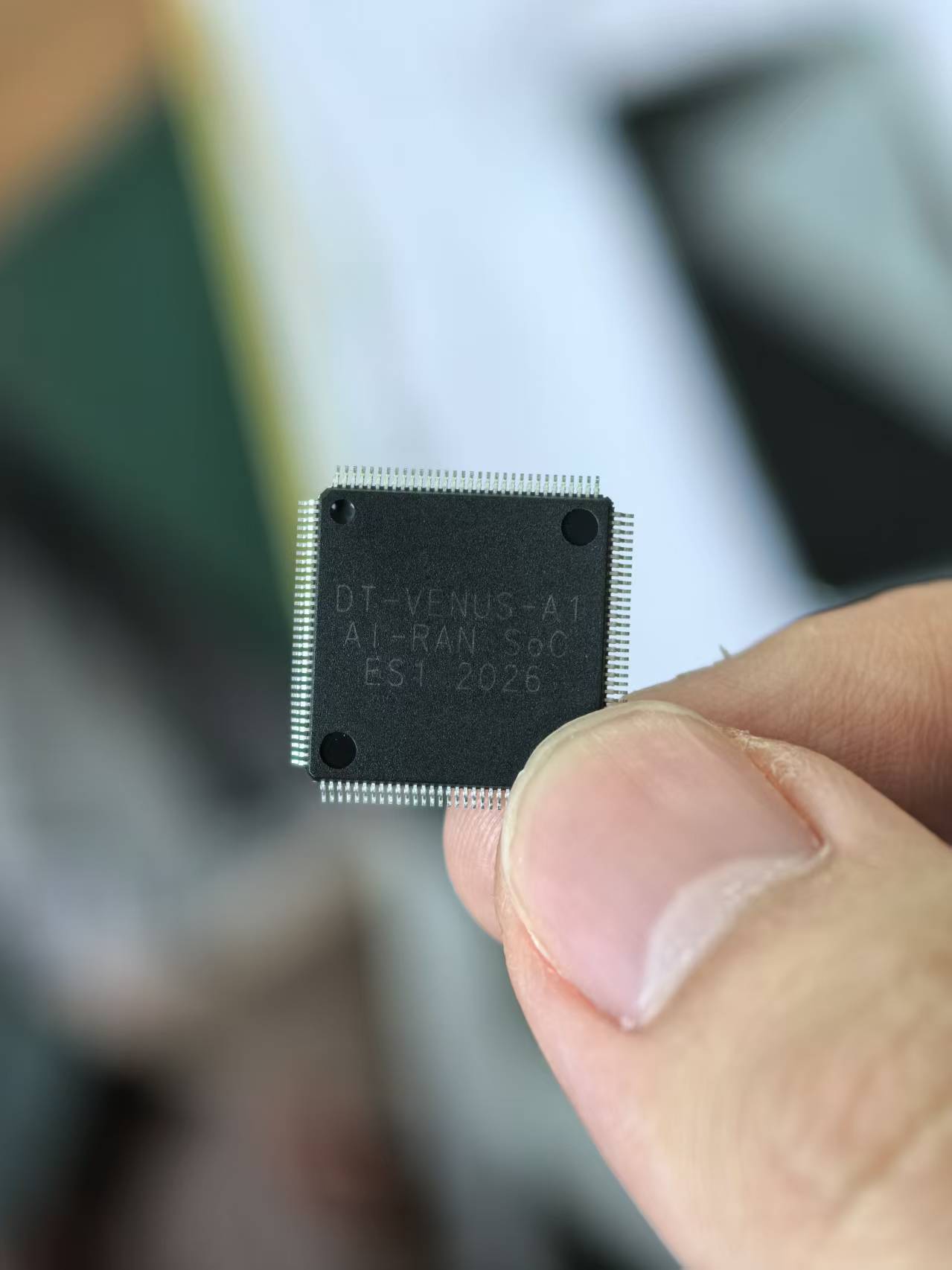 Our first-generation DT-VENUS-A1 chip after fabrication and packaging